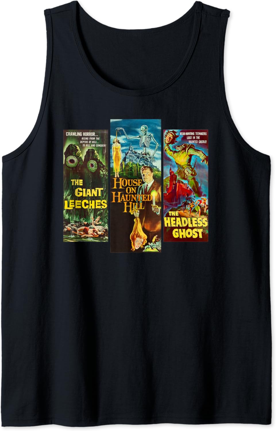 Classic Halloween Monster Poster Horror Movie Tank Top
